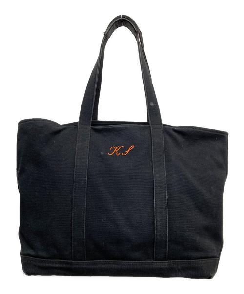 RALPH LAUREN（ラルフローレン）RALPH LAUREN (ラルフローレン) キャンバストートバッグ ブラックの古着・服飾アイテム
