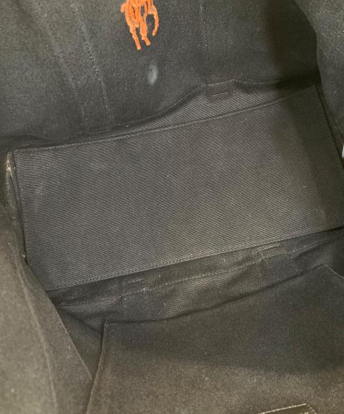 RALPH LAUREN（ラルフローレン）RALPH LAUREN (ラルフローレン) キャンバストートバッグ ブラックの古着・服飾アイテム