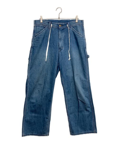 LEE（リー）LEE (リー) ワイドデニムペインターパンツ インディゴ サイズ:Lの古着・服飾アイテム