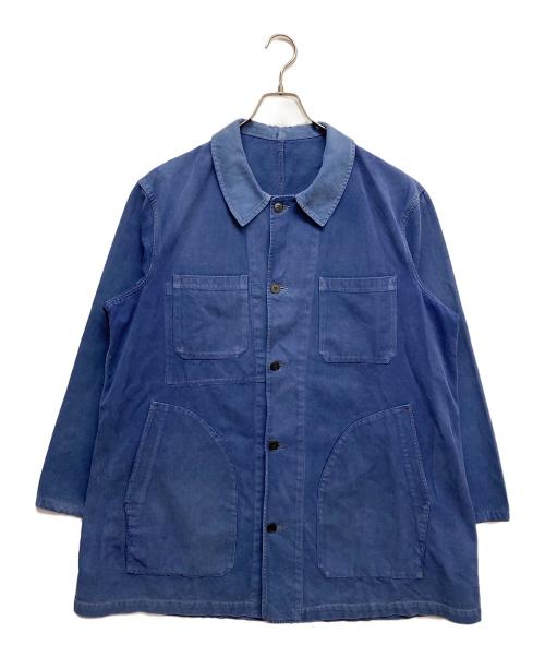 French Army（フランス軍）French Army (フランス軍) モールスキンフレンチワークジャケット ブルー サイズ:無しの古着・服飾アイテム