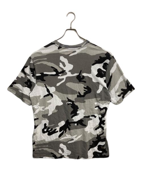 SUPREME（シュプリーム）Supreme (シュプリーム) Washed S S Top カモ柄ロゴ刺繍Tシャツ グレー サイズ:Mの古着・服飾アイテム