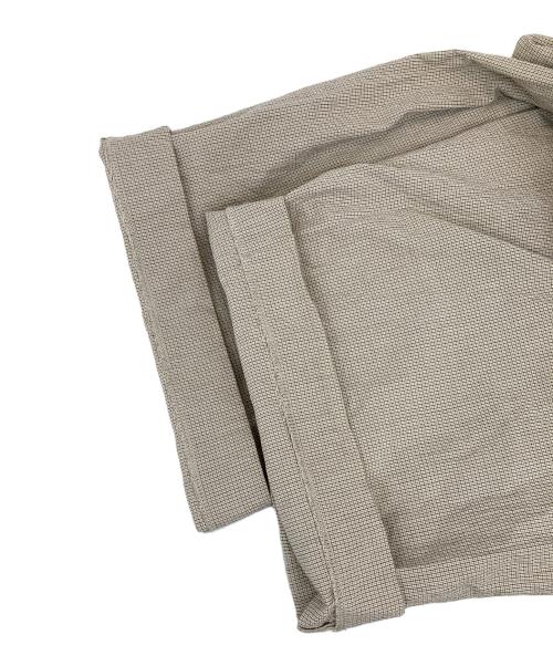 anuke（アンヌーク）anuke (アンヌーク) Check Tuck Pants ベージュ サイズ:36の古着・服飾アイテム