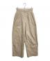 anuke（アンヌーク）の古着「Check Tuck Pants」｜ベージュ