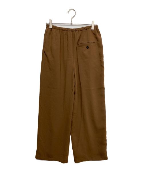 CLANE（クラネ）CLANE (クラネ) DRAWSTRING LOOSE TUCK PANTS ブラウンの古着・服飾アイテム