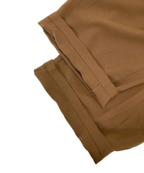 CLANE（クラネ）CLANE (クラネ) DRAWSTRING LOOSE TUCK PANTS ブラウンの古着・服飾アイテム