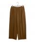 CLANE（クラネ）の古着「DRAWSTRING LOOSE TUCK PANTS」｜ブラウン