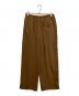 CLANE (クラネ) DRAWSTRING LOOSE TUCK PANTS ブラウン：12000円