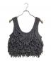 anuke（アンヌーク）の古着「Fringe Knit Bustier」｜ブラック