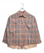 MAISON SPECIALメゾンスペシャル）の古着「Reversible Voile Shirt PINK」｜ピンク
