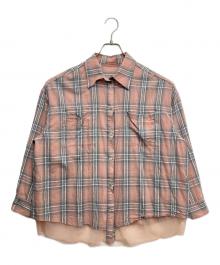 MAISON SPECIAL（メゾンスペシャル）の古着「Reversible Voile Shirt PINK」｜ピンク