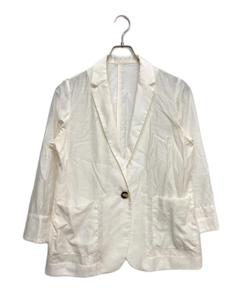 La boutique BonBon（ラブティックボンボン）La boutique BonBon (ラブティックボンボン) シアースラブジャケット アイボリー サイズ:Fの古着・服飾アイテム