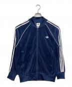 adidasアディダス）の古着「ベロアSSTトラックジャケット」｜ネイビー