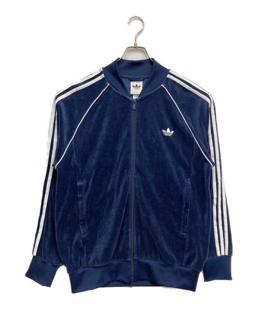 adidas（アディダス）adidas (アディダス) ベロアSSTトラックジャケット ネイビー サイズ:3XLの古着・服飾アイテム