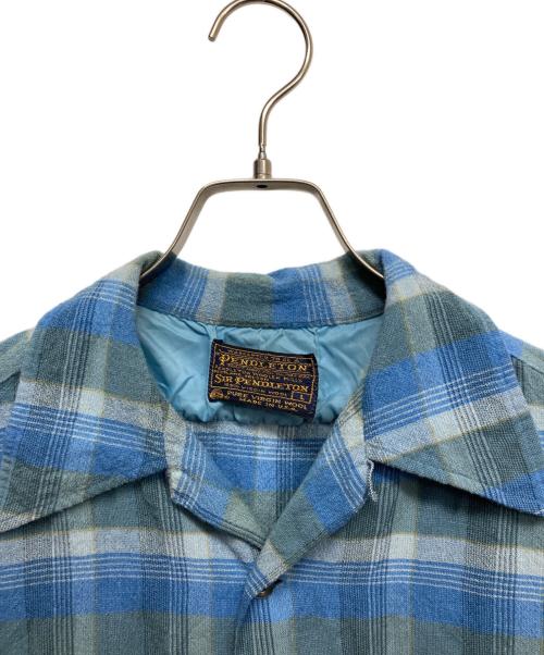 PENDLETON（ペンドルトン）PENDLETON (ペンドルトン) ウールネルシャツ ブルー サイズ:Lの古着・服飾アイテム