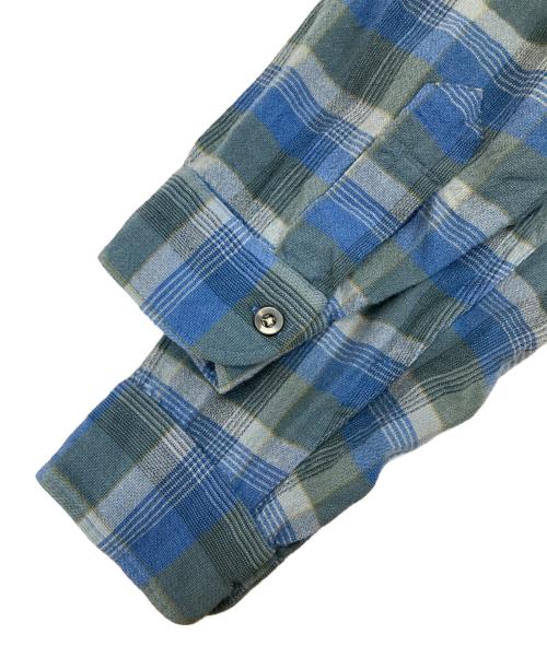 PENDLETON（ペンドルトン）PENDLETON (ペンドルトン) ウールネルシャツ ブルー サイズ:Lの古着・服飾アイテム