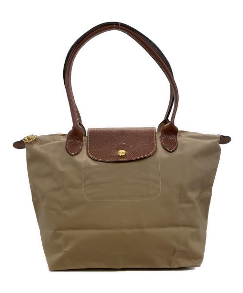 LONGCHAMP（ロンシャン）LONGCHAMP (ロンシャン) ル プリアージュ トートバッグ ベージュの古着・服飾アイテム
