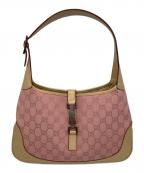 GUCCIグッチ）の古着「ジャッキー GG柄ワンショルダーバッグ」｜ピンク