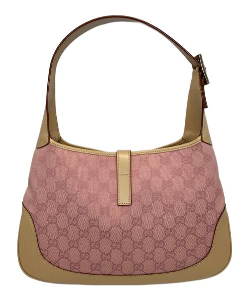 GUCCI（グッチ）GUCCI (グッチ) ジャッキー GG柄ワンショルダーバッグ ピンクの古着・服飾アイテム