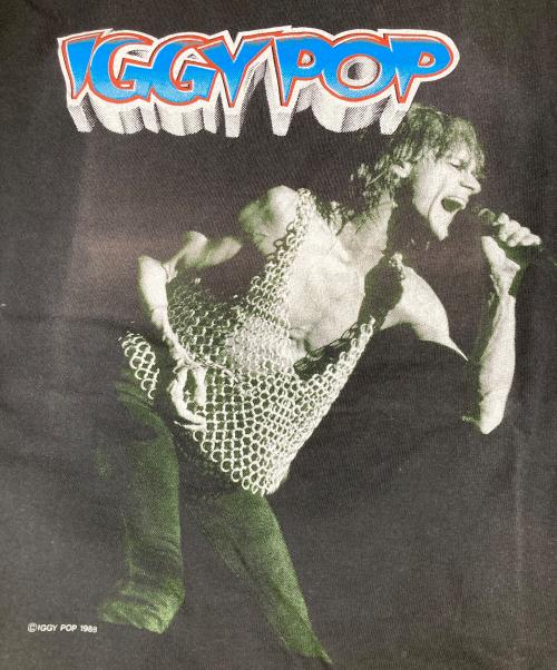 DELTA（デルタ）DELTA (デルタ) IGGY POP-プリントTシャツ ブラック サイズ:Lの古着・服飾アイテム