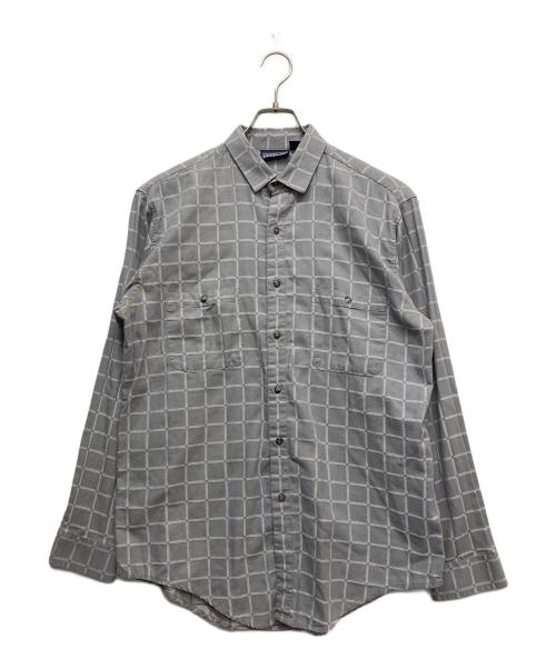 Patagonia（パタゴニア）Patagonia (パタゴニア) ロングスリーブシャツ ライトグレー サイズ:Mの古着・服飾アイテム