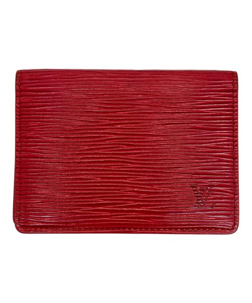 LOUIS VUITTON（ルイ ヴィトン）LOUIS VUITTON (ルイ ヴィトン) カードケース レッドの古着・服飾アイテム