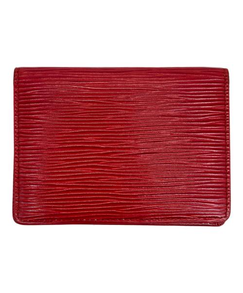 LOUIS VUITTON（ルイ ヴィトン）LOUIS VUITTON (ルイ ヴィトン) カードケース レッドの古着・服飾アイテム
