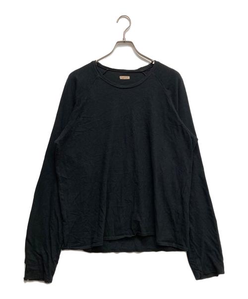 KAPITAL（キャピタル）KAPITAL (キャピタル) スマイルラグランカットソー ブラック サイズ:4の古着・服飾アイテム