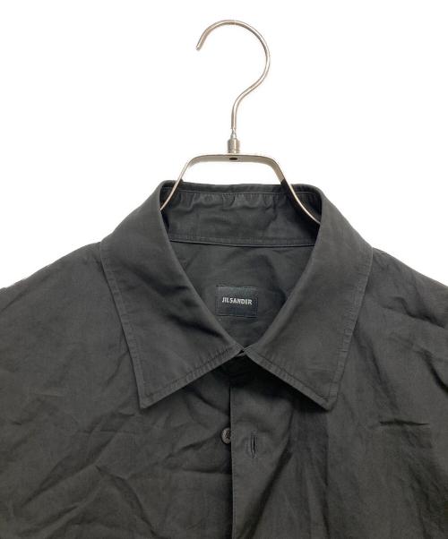 JIL SANDER（ジルサンダー）JIL SANDER (ジルサンダー) 刺繍コットンシャツ ブラック サイズ:40の古着・服飾アイテム