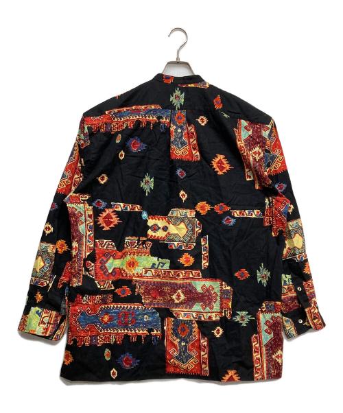 KENZO（ケンゾー）KENZO (ケンゾー) 総柄バンドカラーシャツ ブラック サイズ:3の古着・服飾アイテム