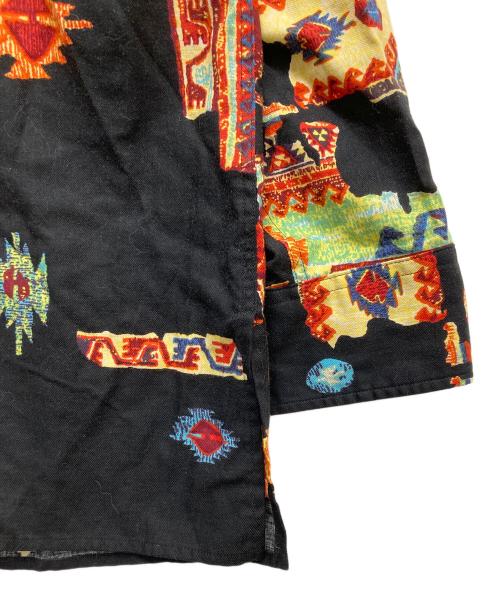 KENZO（ケンゾー）KENZO (ケンゾー) 総柄バンドカラーシャツ ブラック サイズ:3の古着・服飾アイテム