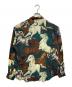 OLD KENZO (オールド ケンゾウ) ホースプリントシルクL/Sシャツ グリーン サイズ:F：7000円