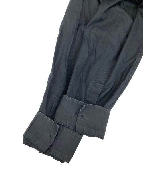 JIL SANDER（ジルサンダー）JIL SANDER (ジルサンダー) 襟切替コットンシャツ ブラック サイズ:40の古着・服飾アイテム