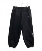 NIKE×SUPREMEナイキ×シュプリーム）の古着「ロゴワッペンスウェットパンツ」｜ブラック