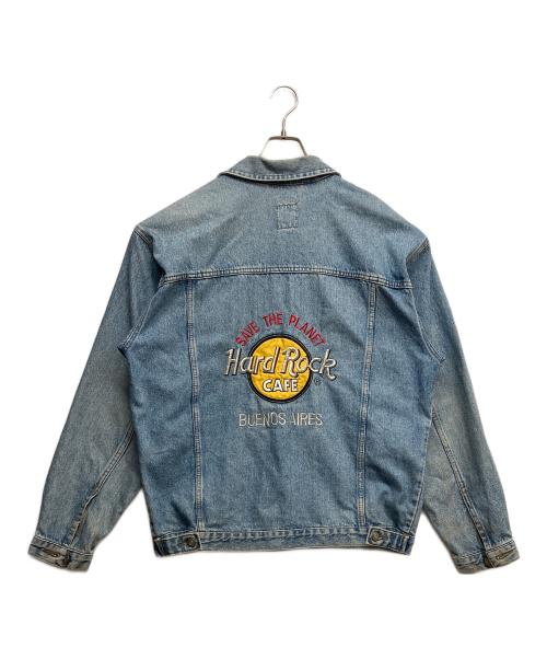 Hard Rock cafe（ハードロックカフェ）Hard Rock cafe (ハードロックカフェ) バックロゴデニムジャケット ブルー サイズ:XLの古着・服飾アイテム