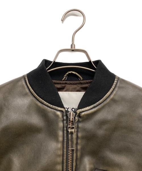SLY（スライ）SLY (スライ) VINTAGE F／LEATHER CROP ブルゾン ブラウン サイズ:1の古着・服飾アイテム