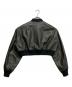 SLY (スライ) VINTAGE F／LEATHER CROP ブルゾン ブラウン サイズ:1：8000円