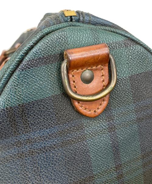 POLO RALPH LAUREN（ポロ・ラルフローレン）POLO RALPH LAUREN (ポロ・ラルフローレン) ブラックウォッチミニボストンバッグ ネイビーの古着・服飾アイテム