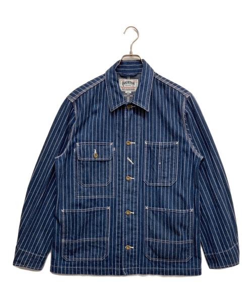 HOUSTON（ヒューストン）HOUSTON (ヒューストン) インディゴウォバッシュカバーオール インディゴ サイズ:40Rの古着・服飾アイテム