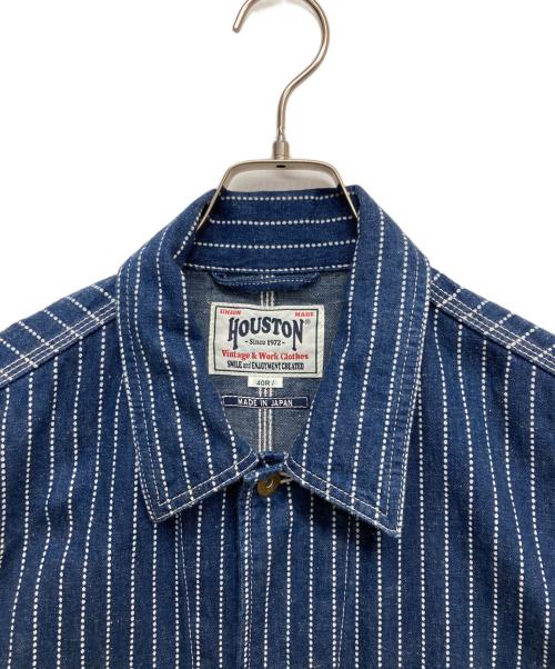 HOUSTON（ヒューストン）HOUSTON (ヒューストン) インディゴウォバッシュカバーオール インディゴ サイズ:40Rの古着・服飾アイテム