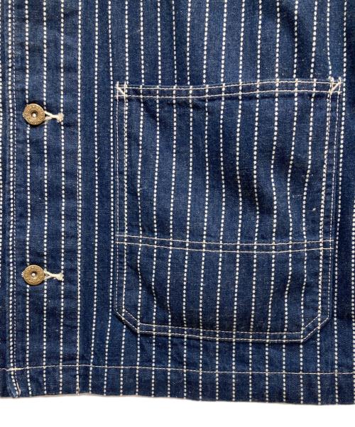 HOUSTON（ヒューストン）HOUSTON (ヒューストン) インディゴウォバッシュカバーオール インディゴ サイズ:40Rの古着・服飾アイテム