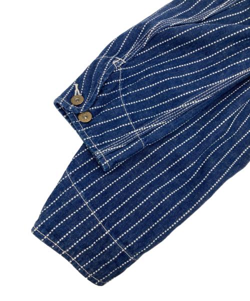 HOUSTON（ヒューストン）HOUSTON (ヒューストン) インディゴウォバッシュカバーオール インディゴ サイズ:40Rの古着・服飾アイテム