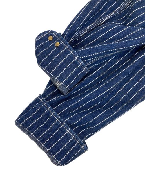 HOUSTON（ヒューストン）HOUSTON (ヒューストン) インディゴウォバッシュカバーオール インディゴ サイズ:40Rの古着・服飾アイテム