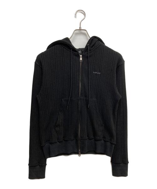 AAKAM（アーカム）AAKAM (アーカム) リブジップパーカー ブラック サイズ:1の古着・服飾アイテム