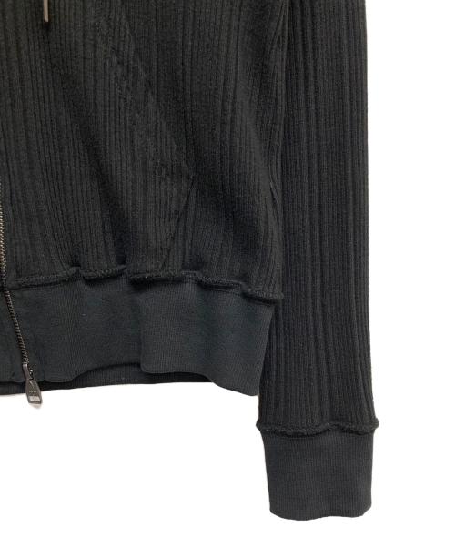 AAKAM（アーカム）AAKAM (アーカム) リブジップパーカー ブラック サイズ:1の古着・服飾アイテム