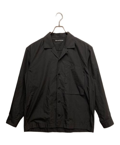 ISSEY MIYAKE MEN（イッセイミヤケメン）ISSEY MIYAKE MEN (イッセイミヤケメン) ボックスポケットオープンカラーシャツ ブラック サイズ:4の古着・服飾アイテム