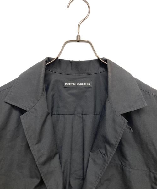 ISSEY MIYAKE MEN（イッセイミヤケメン）ISSEY MIYAKE MEN (イッセイミヤケメン) ボックスポケットオープンカラーシャツ ブラック サイズ:4の古着・服飾アイテム