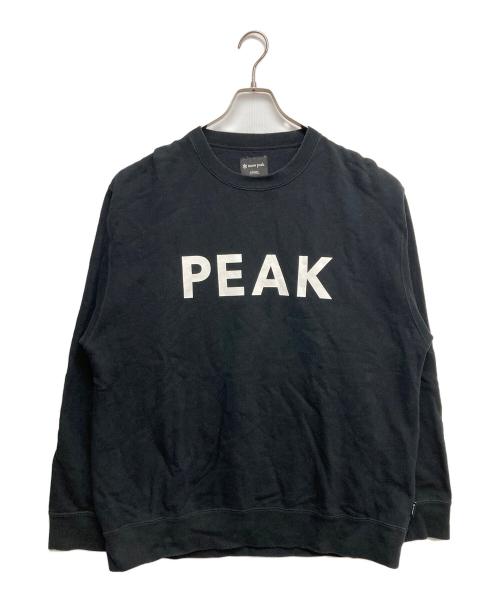 Snow peak（スノーピーク）snow peak (スノーピーク) クルーネックスウェット ブラック サイズ:Lの古着・服飾アイテム