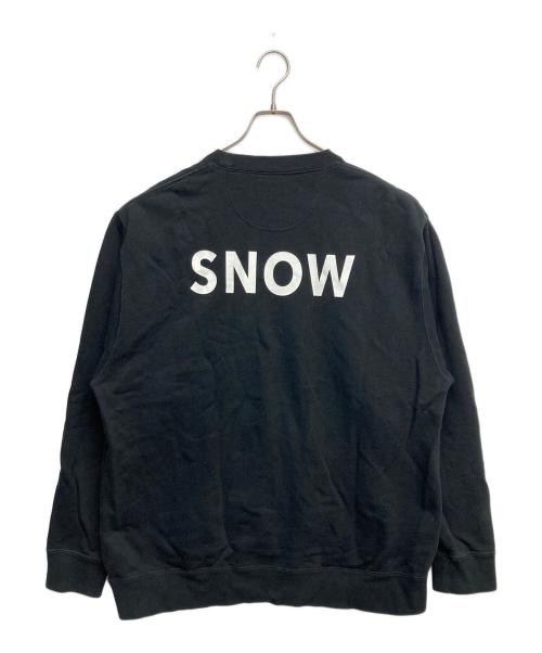 Snow peak（スノーピーク）snow peak (スノーピーク) クルーネックスウェット ブラック サイズ:Lの古着・服飾アイテム