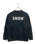 snow peak (スノーピーク) クルーネックスウェット ブラック サイズ:L：7000円