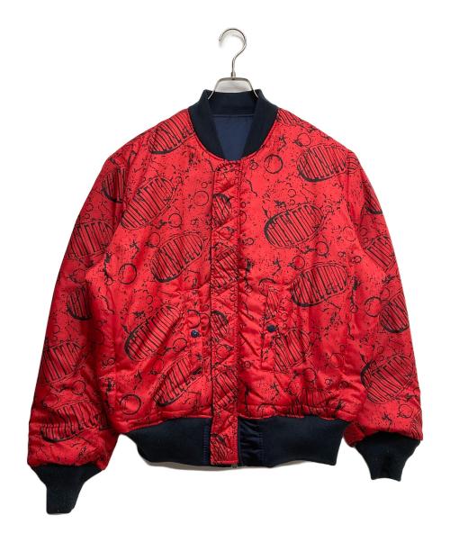ALPHA（アルファ）ALPHA (アルファ) リバーシブルMA-1ジャケット ネイビー サイズ:Largeの古着・服飾アイテム